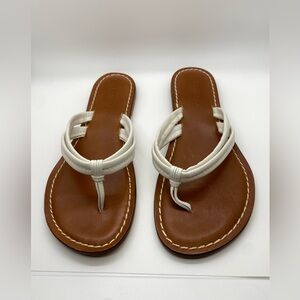 Bernardo Miami Sandal white leather SZ 8.5 USED